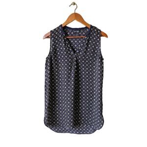 Lord & Taylor 100% Silk Patterned Tank Top Size S/P